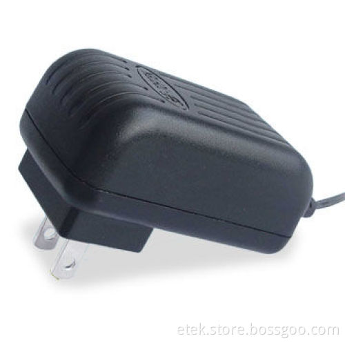 12W Series Switching Power Adapter with USA AC Plug and Output Voltage of 2.8 to 24V